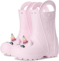 Crocs Kids' Handle It Rain Boots - Easy On, Waterproof Comfort Shoes