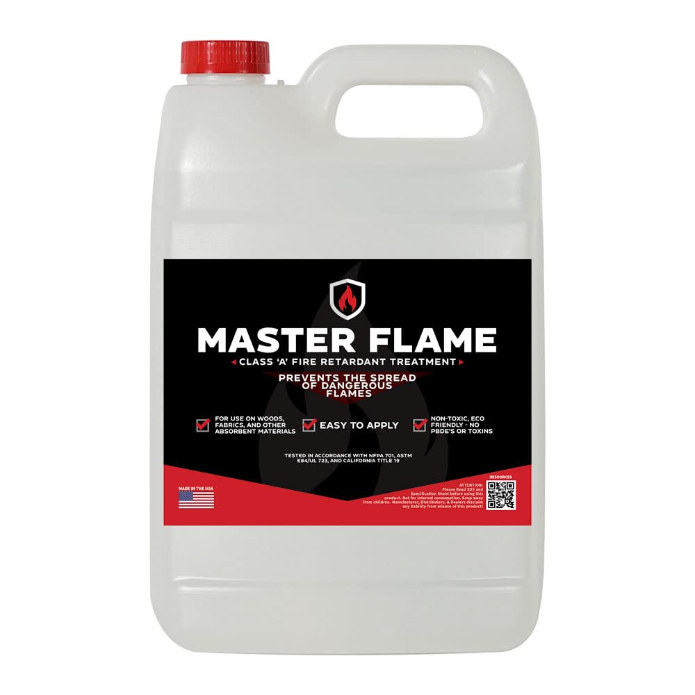 Master Flame Class A Fire Retardant for Wood and Fabrics