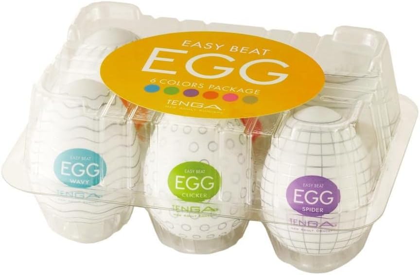 TENGA EGG-VP6 Easy Beat EGG Portable Male Masturbator Variety Pack