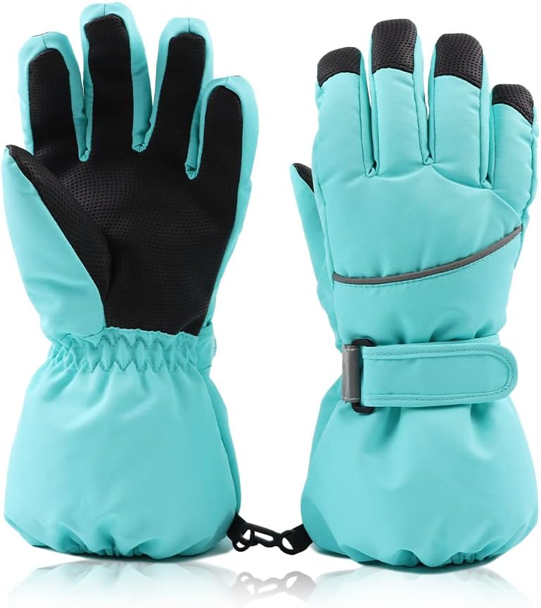 JANGANNSA Kids Waterproof Ski Gloves - Warm & Durable!