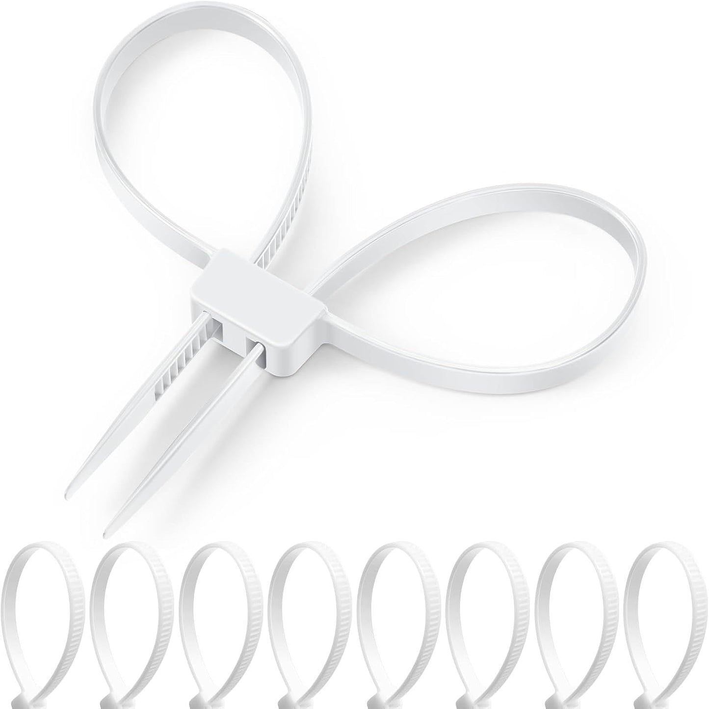 30 Pcs 250 Lbs Heavy Duty Police Handcuff Zip Ties - Secure & Reliable!