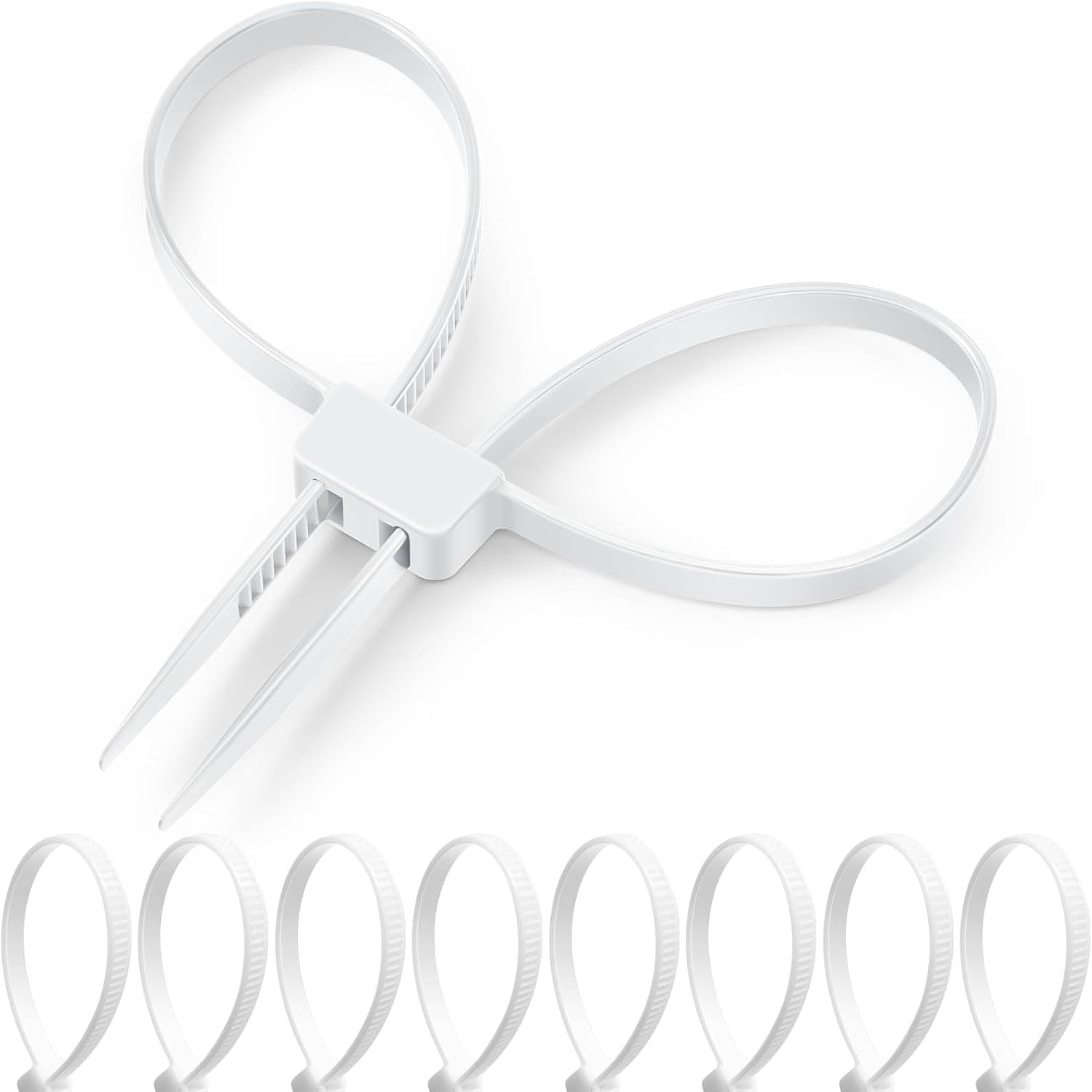 30 Pcs 250 Lbs Heavy Duty Police Handcuff Zip Ties - Secure & Reliable!