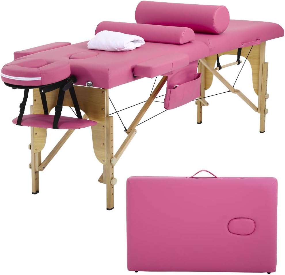 Portable Massage Table for Professionals - Height Adjustable & Soft