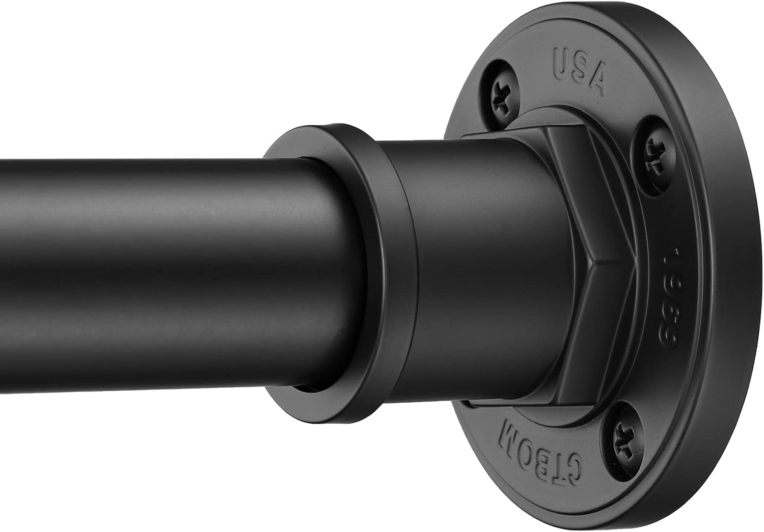 BRIOFOX Industrial Shower Curtain Rod - Durable Tension Design