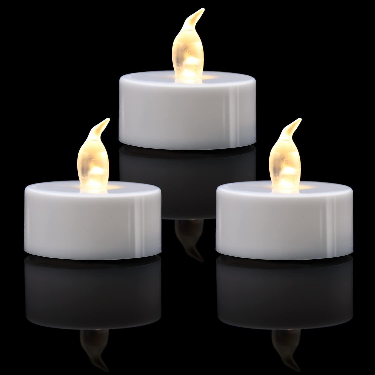 KOABY 200 Pack Warm White LED Tea Lights for Safe Decor