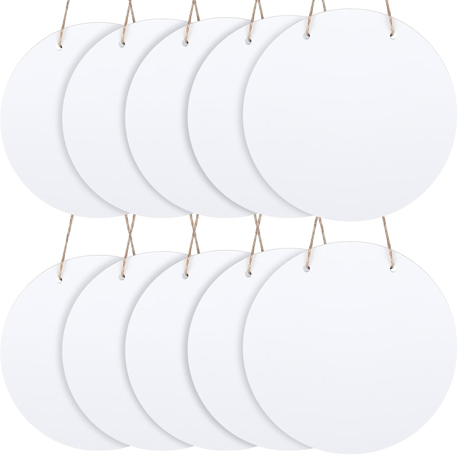 10 Pcs Round Sublimation Door Hanger Blanks for DIY Projects