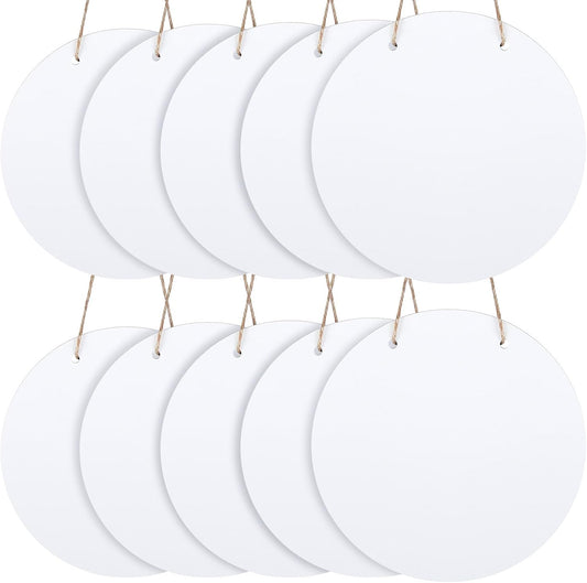 10 Pcs Round Sublimation Door Hanger Blanks for DIY Projects