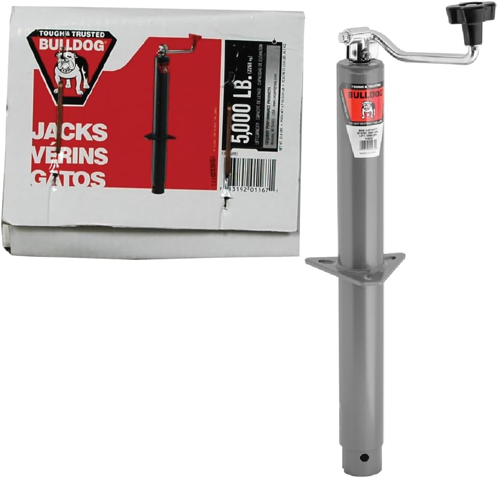 A-Frame Trailer Jack with 5000 lbs Lift Capacity and 15 in Travel