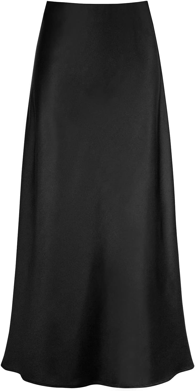 Women's Satin High Waisted Maxi Skirt for Every Occasion