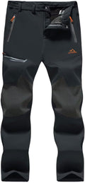 Men's Winter Ski Snow Pants Fleece Lined - Water Resistant Outdoor