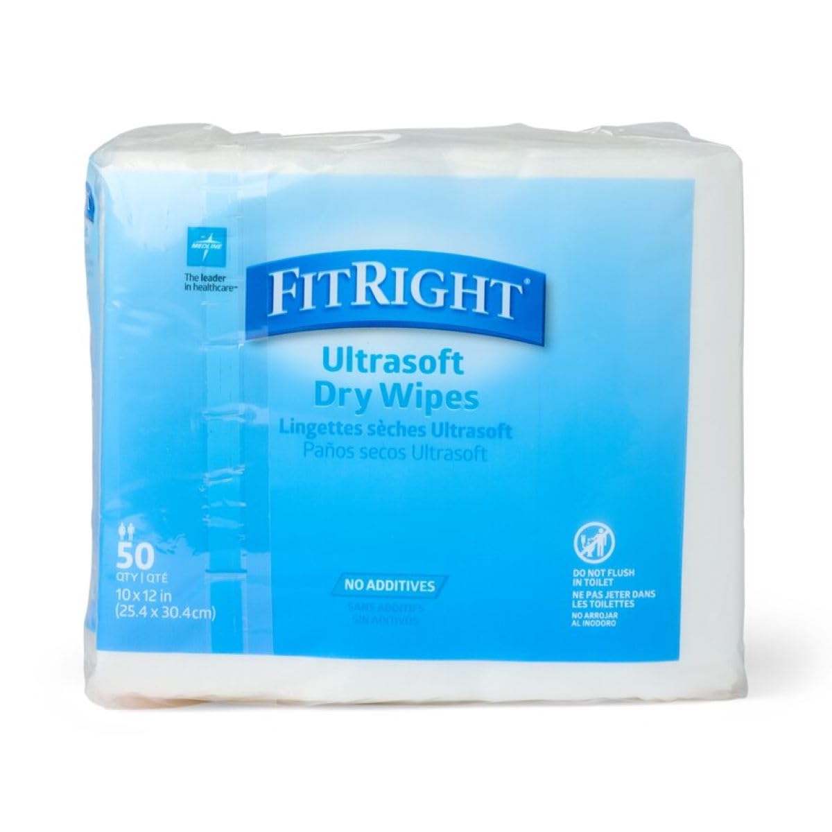 Medline Ultrasoft Dry Baby Wipes - Gentle Cleansing Cloths