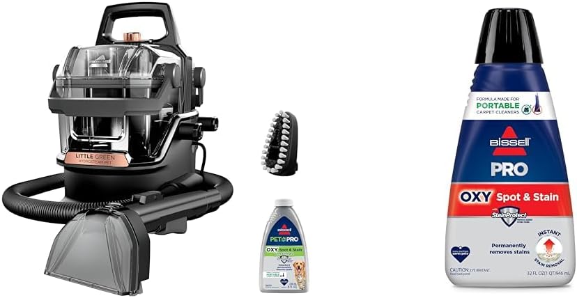 BISSELL Little Green HydroSteam Cleaner Bundle for Tough Stains