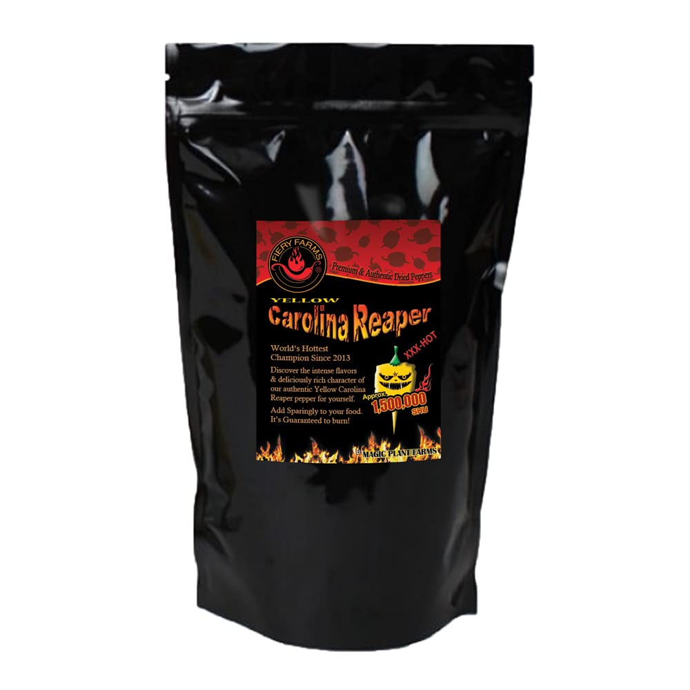 Yellow Reaper Chili Pepper Flakes - Extremely Hot Flavorful Spice