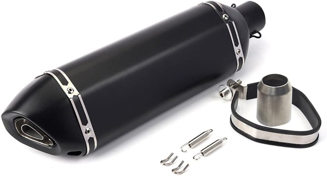 Exhaust Muffler with Removable DB Killer for Motorcycles and Scooters