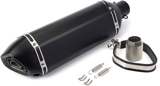 Exhaust Muffler with Removable DB Killer for Motorcycles and Scooters