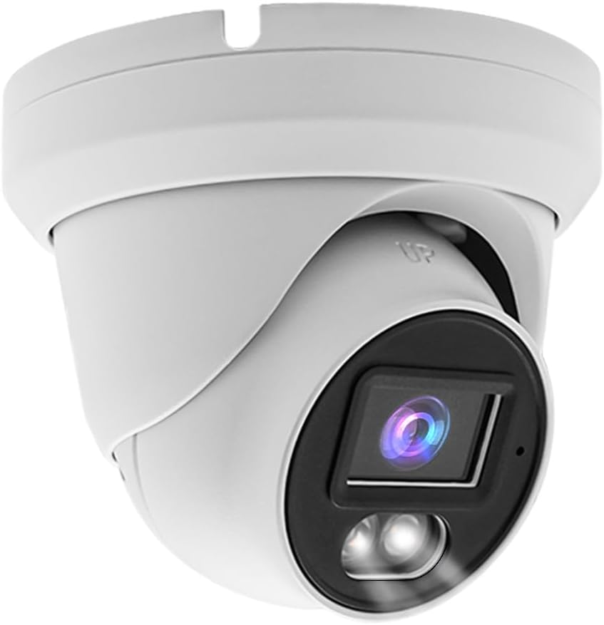 Real HD 4MP Full Color Night Vision PoE IP Turret Dome Camera