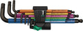 Wera 950 SPKL/9 Long Arm Hex Key Set - Durable Color Coded Tools