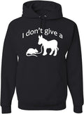 I Don't Give a Rats Ass Donkey Funny Graphic Hoodie - Comfortable