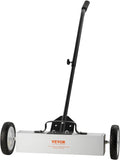 45Lbs Rolling Magnetic Sweeper with Wheels - Heavy Duty Pickup Tool