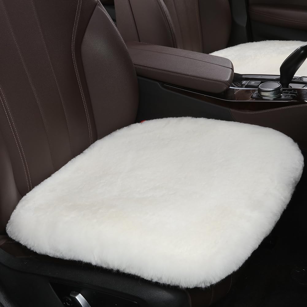 Fluffy Genuine Australia Sheepskin Car Seat Cover for Comfort