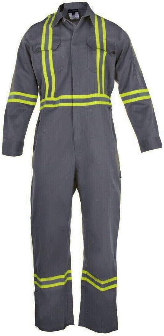 Flame Resistant Hi Vis Coverall for Safety and Comfort