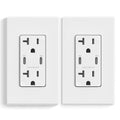 USB C Wall Outlet 2 Pack, 30W Fast Charge Power Delivery - Matte White