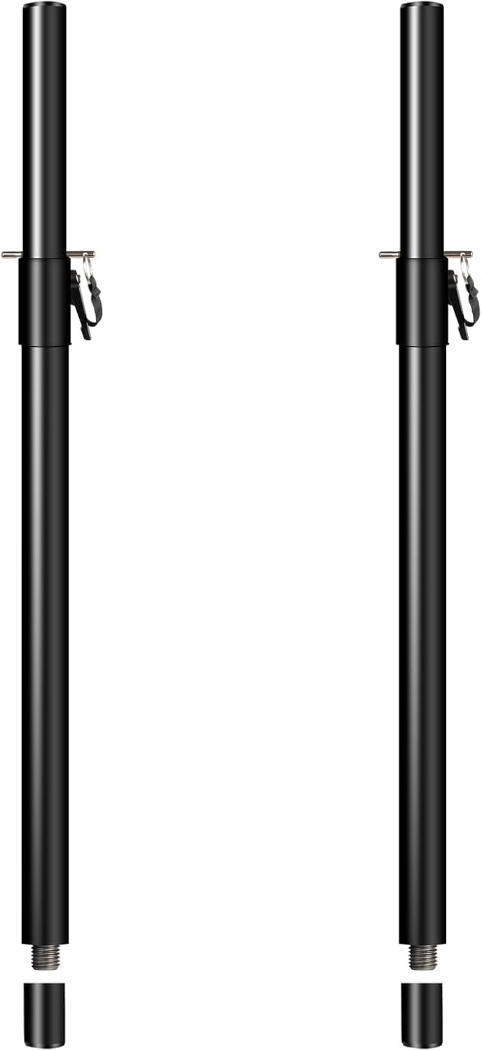 2 in 1 Speaker Pole for Subwoofer with Adjustable Height 34-49 in