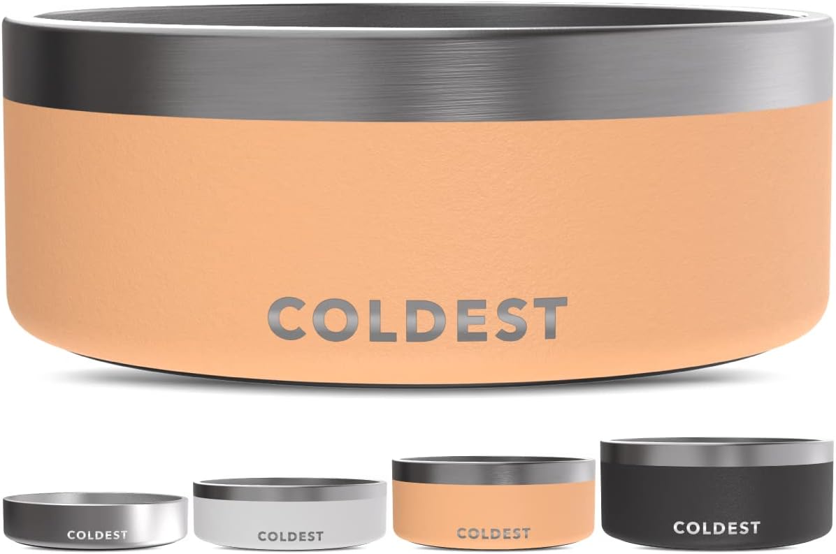 Coldest Dog Bowl - Insulated Stainless Steel, Non Slip Design
