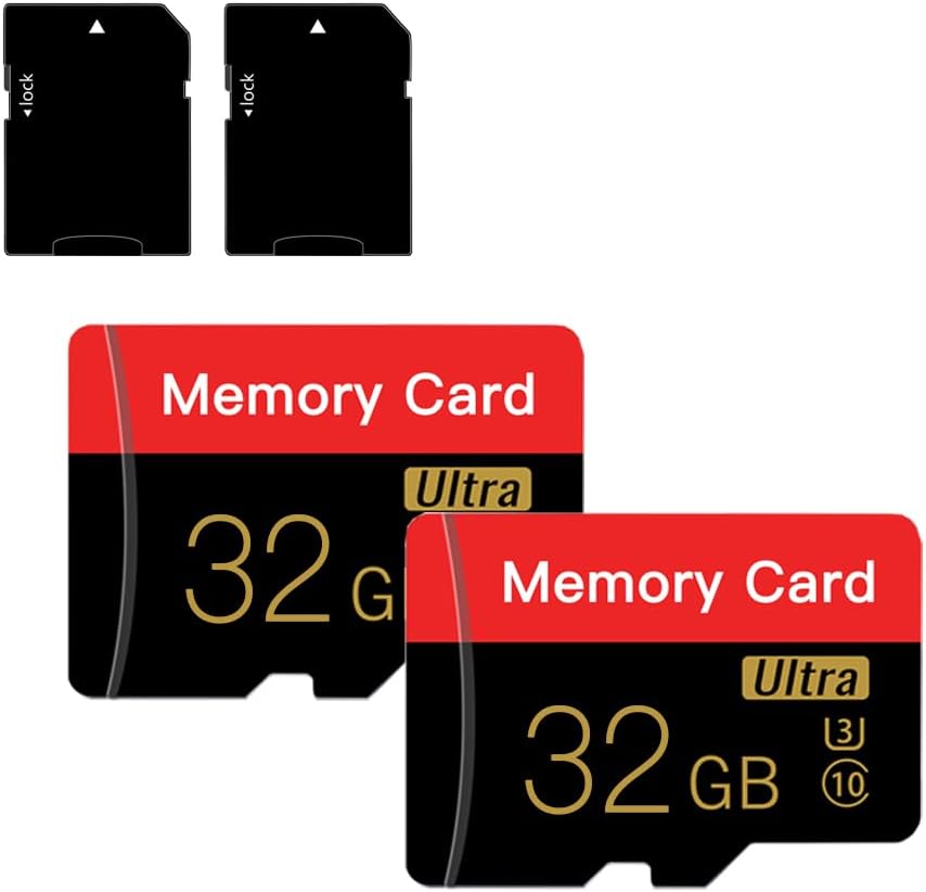 High Speed 32GB Micro SD Card 2 Pack for Multidevice Use