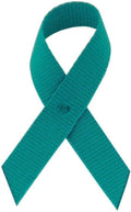 Support USA 125 Teal Grosgrain Awareness Ribbons - Bag of 125