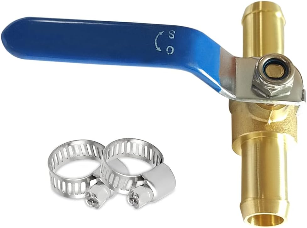 Uenede 5/8 Brass Heater Valve: 90 Handle, Automotive Fittings