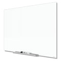 Quartet Glass Whiteboard 50in x 28in - Frameless Magnetic Board
