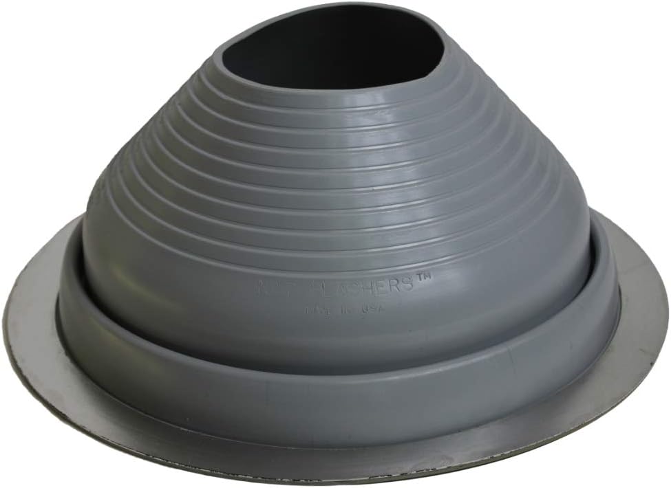 Flashers #7 Grey EPDM Flexible Roof Jack Pipe Boot for Metal Roofing