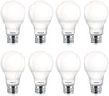LED Dimmable A19 Soft White Light Bulb with Warm Glow Effect - 8 Pack