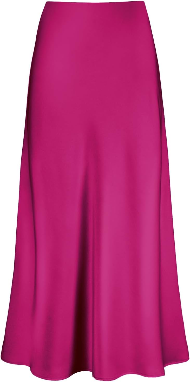 Women's Satin High Waisted Maxi Skirt for Every Occasion