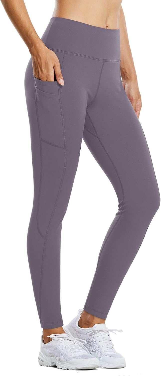 Fleece Lined Leggings for Women - Water Resistant Thermal Tights