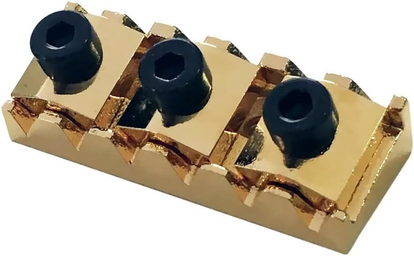 Floyd Rose Locking Nut R7 in Gold for Ultimate Guitar Stability