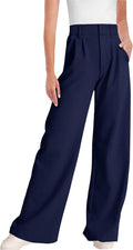 Wide Leg Dress Pants for Women High Waisted - Office Ready