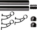 2 in Matte Black Foot Rail Kit with Internal Connector - 48 in Tubes