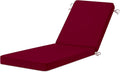 Chaise Lounge Cushions Outdoor 72x21x3 Triple-Waterproof - Burgundy