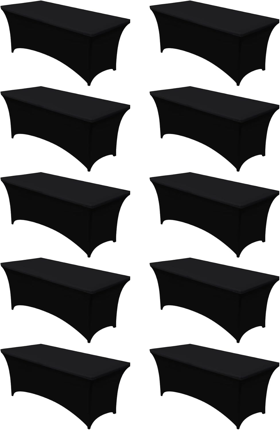 Utopia Kitchen Spandex Tablecloth 10 Pack for Events and Parties