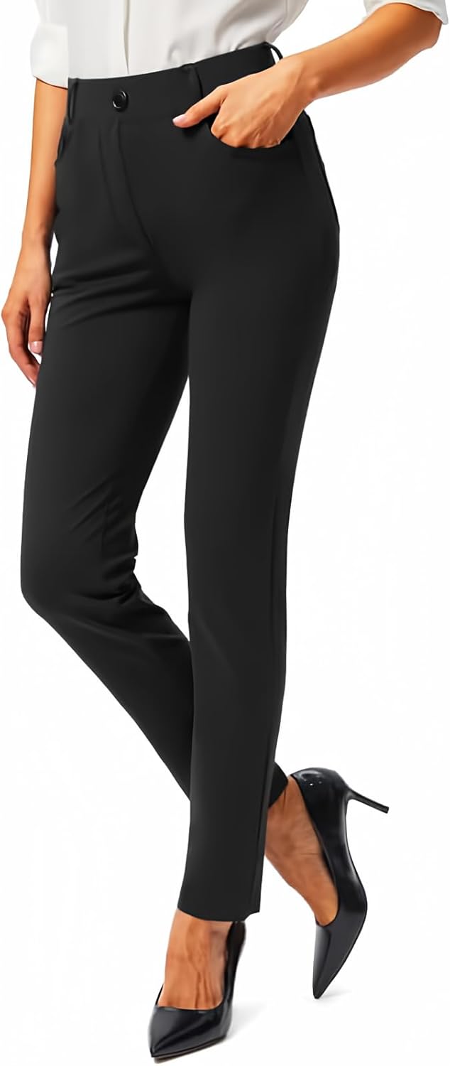 Rammus Womens Yoga Dress Pants with Pockets for Office Wear