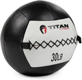 Titan Fitness Soft Leather 30 lb Wall Ball - Durable Balance