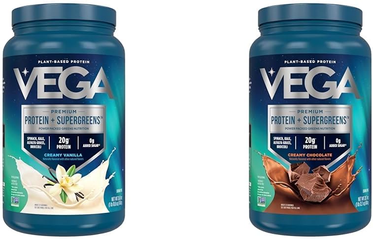 Vega Protein & Greens Bundle: Chocolate and Vanilla Delight