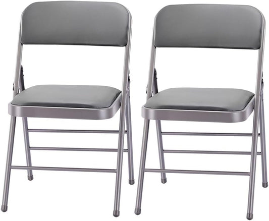 Space-Saving Folding Chairs Pack of 2 for Stylish Seating