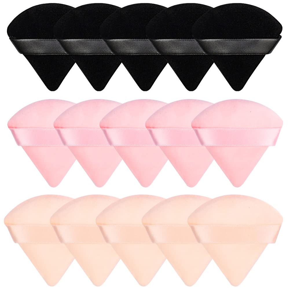 Velour Makeup Puff Set - Flawless Powder & Foundation Application