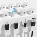 Magnetic Cable Clip 12 Pack - Under Desk Cord Management