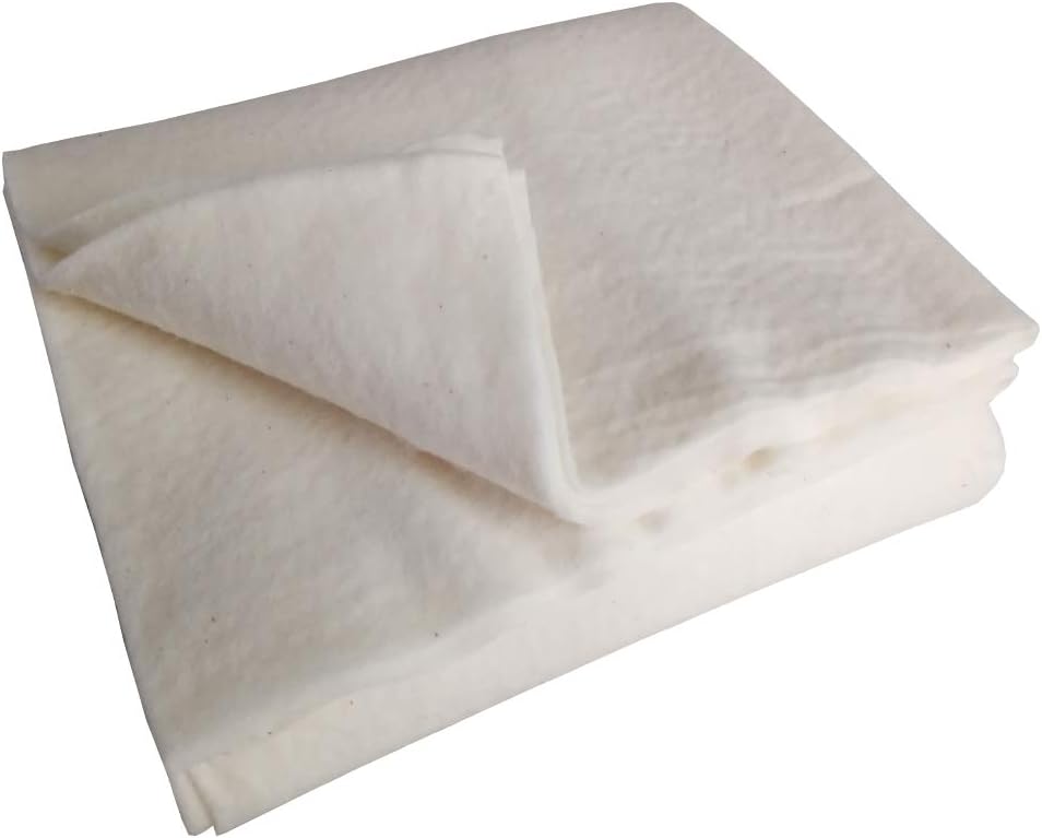 Quilt Batting King Size for Quilting - Natural Cotton Fabric