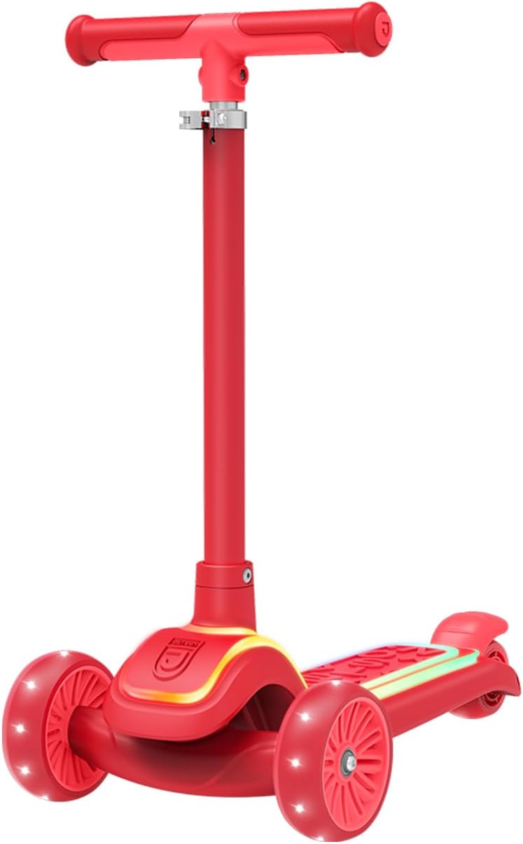 Jetson 3-Wheel Light-Up Kick Scooter for Kids, Adjustable Height