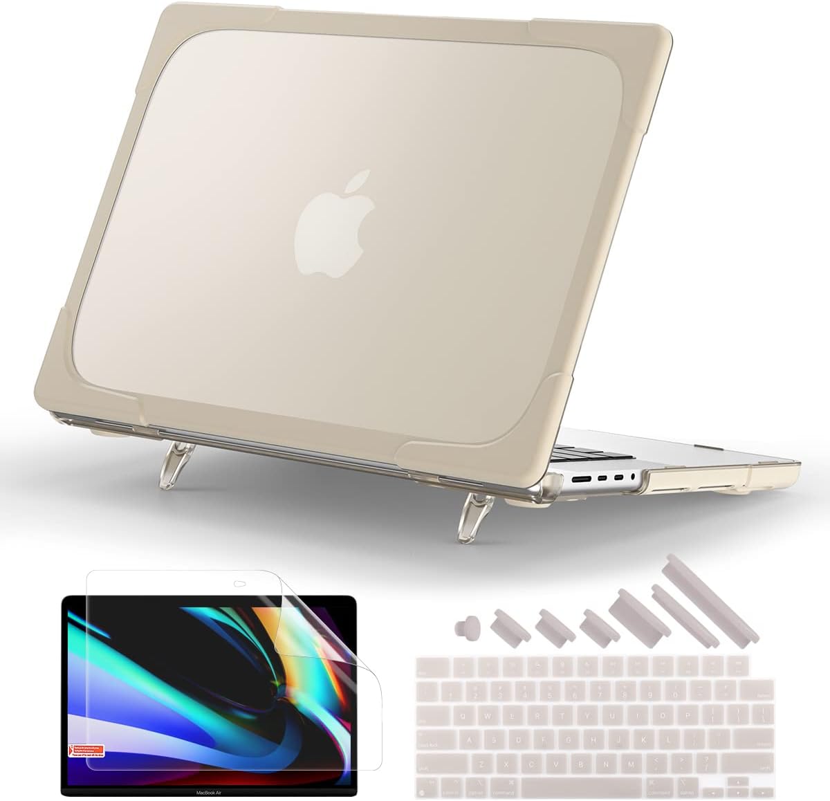Batianda Case for New MacBook Pro 14 Inch 2024 with Kickstand